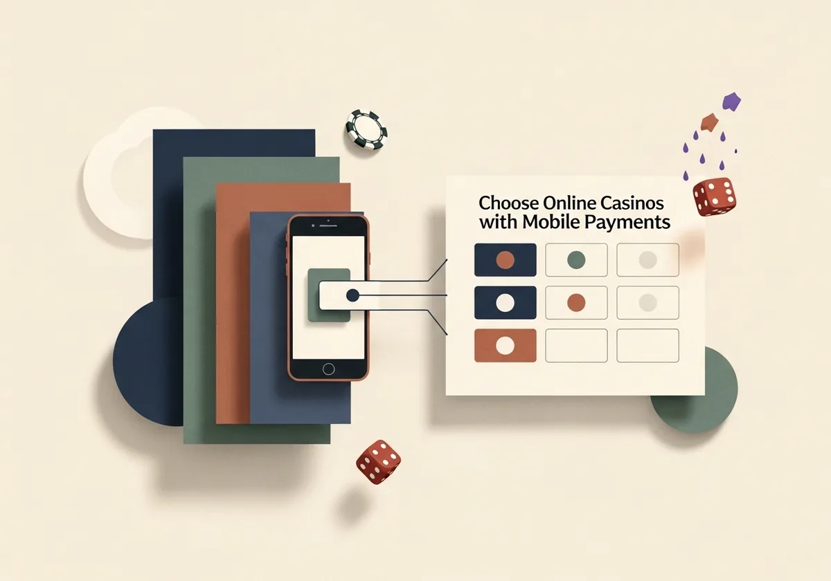 Ilustracao editorial sobre comparacao de casinos com MB WAY e rotas de pagamento em Portugal.